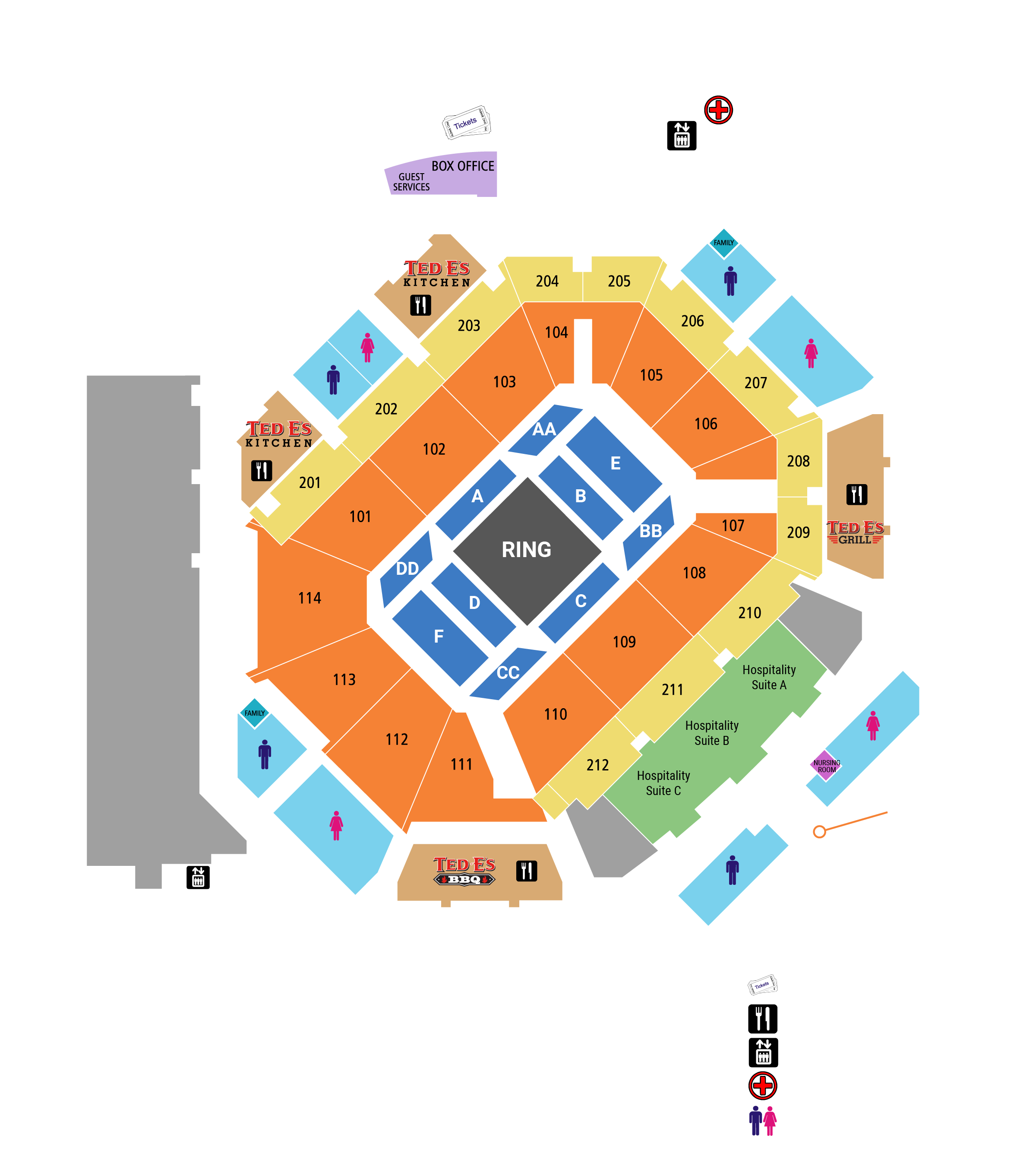 Floor Plan on Center Ring