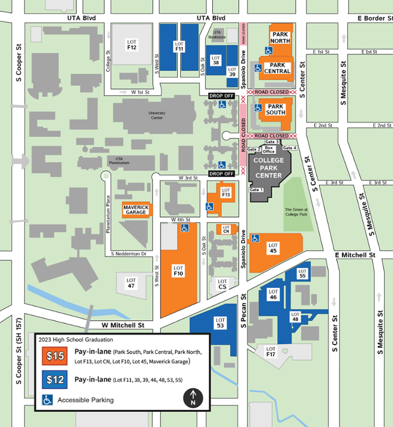 High School Parking Map