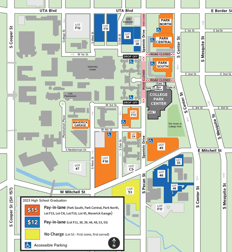 High School Parking Map