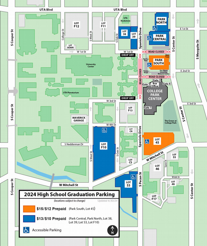 High School Parking Map